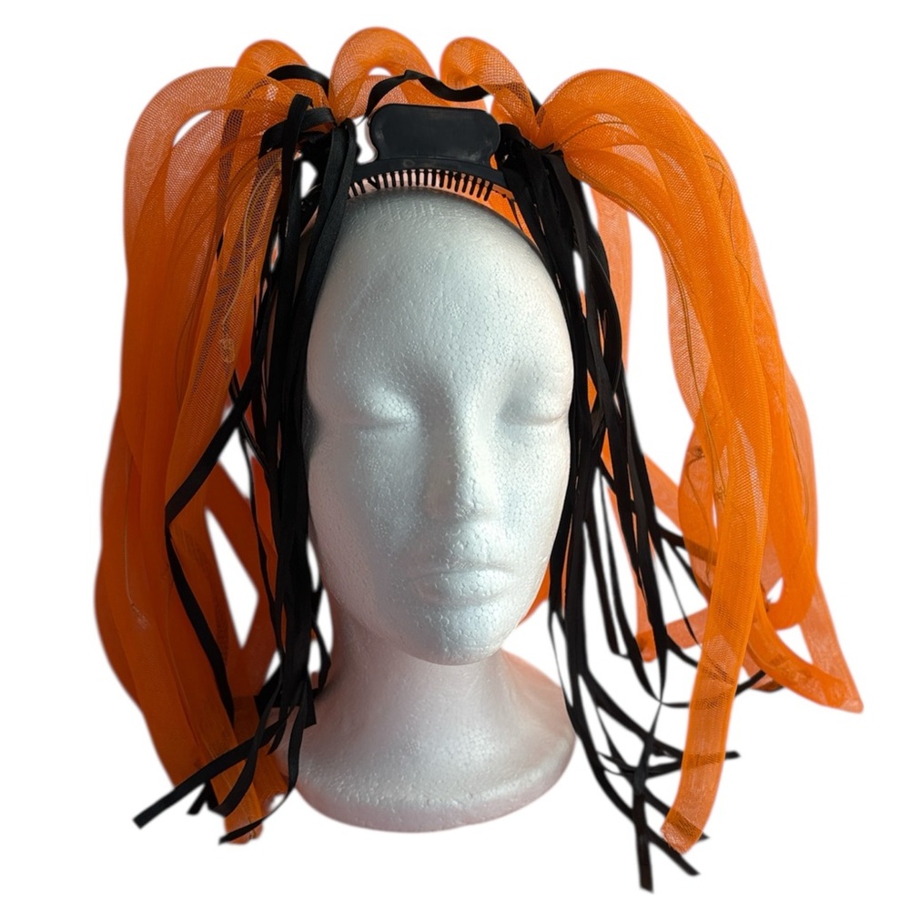 blinkee Orange LED Noodle Headband Flashing Dreads - 12 Awesome Orange LEDs
